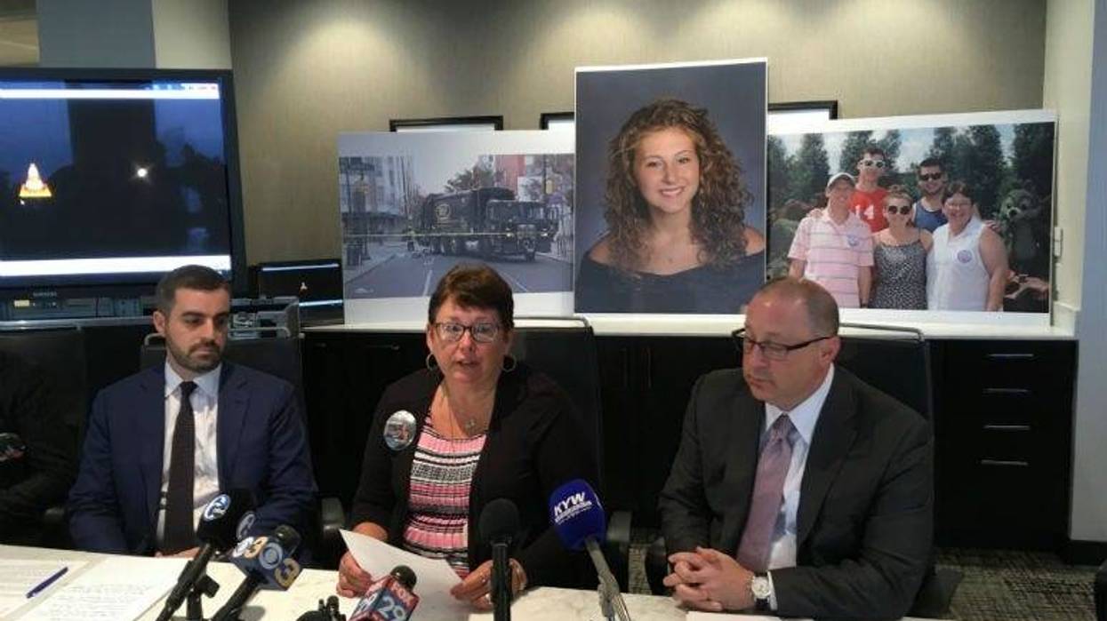 Emily's parents, Richard and Laura Fredricks, along with their attorney, speak on the $6 million settlement they reached with Gold Medal Environmental. They plan to use the money to fund the Emily Fredricks Foundation.