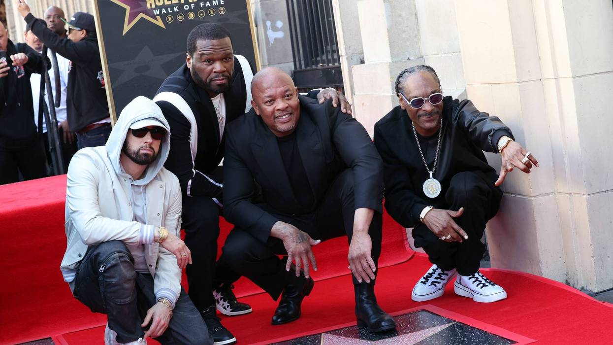 Eminem, 50 Cent, honoree Dr. Dre and Snoop Dogg