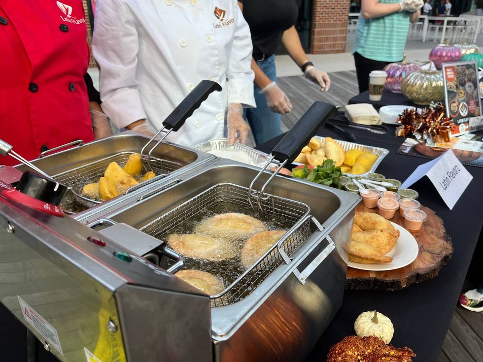 Empanadas cooked by Latin Flavorz, one of the restaurants previewing their samplings ahead of Fall for Greenville