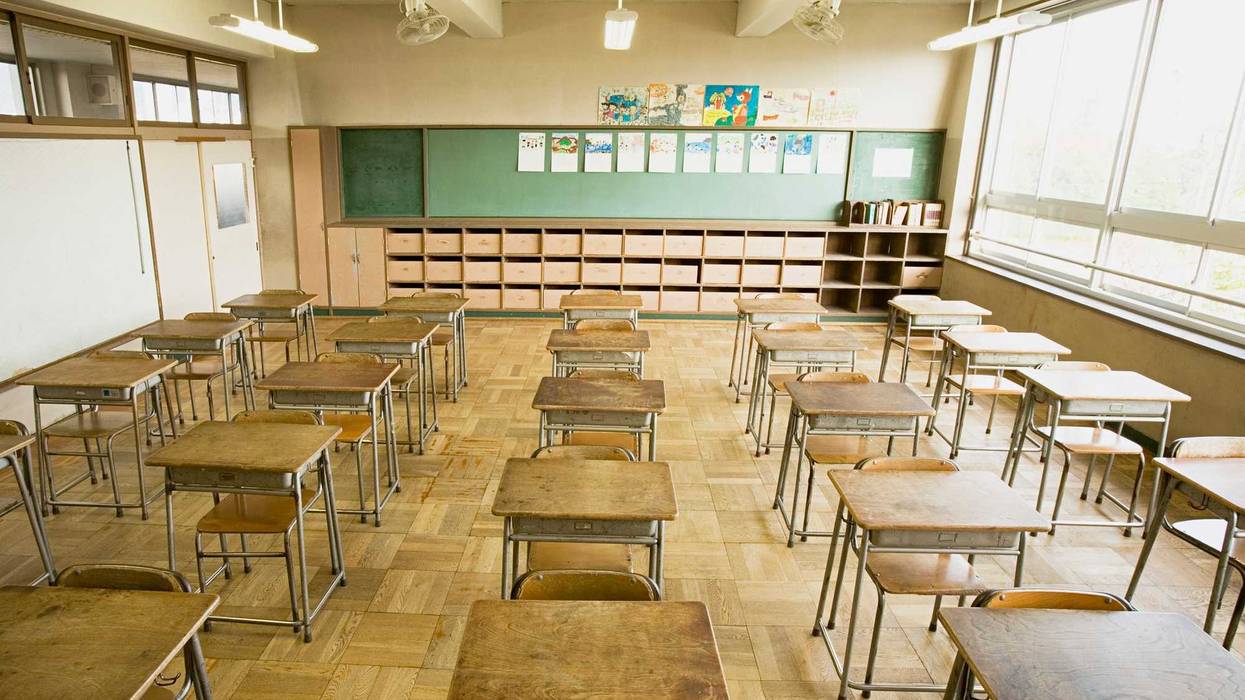 Empty classroom.