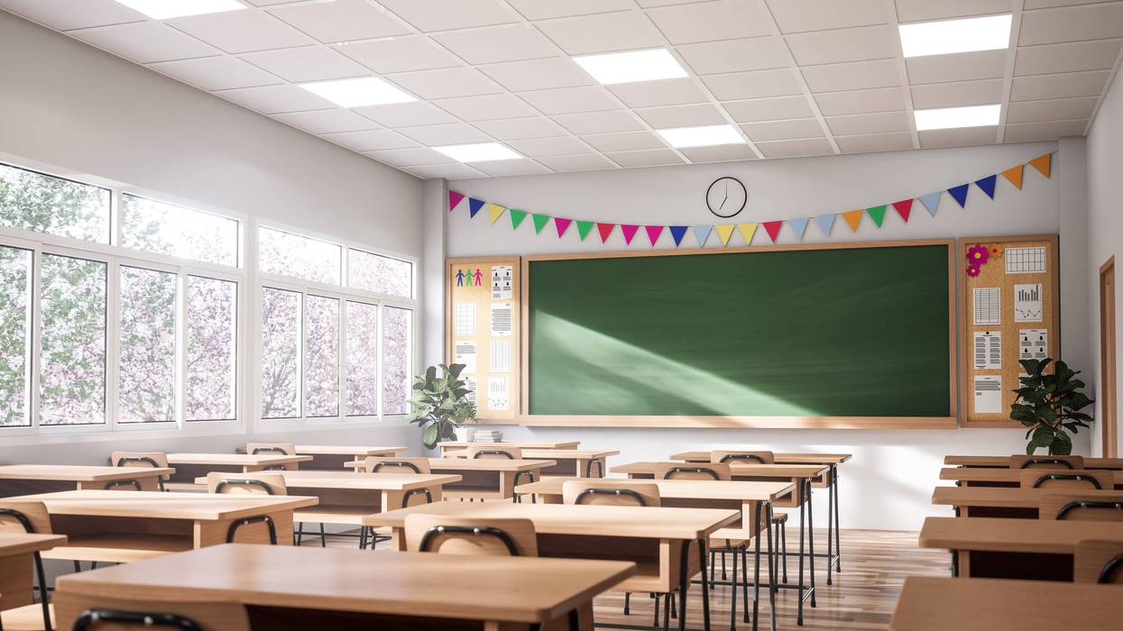 empty classroom