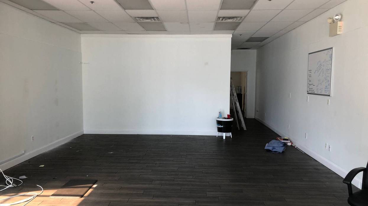 Empty office space where Jenkintown firm SEO Locale once operated.