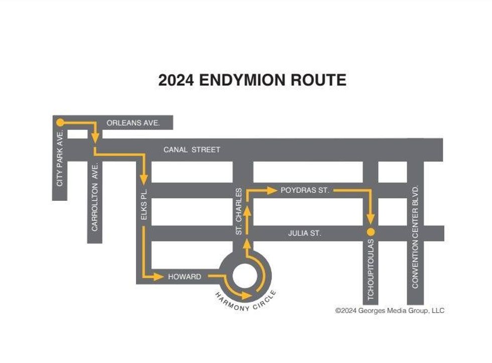 Endymion 2024 route