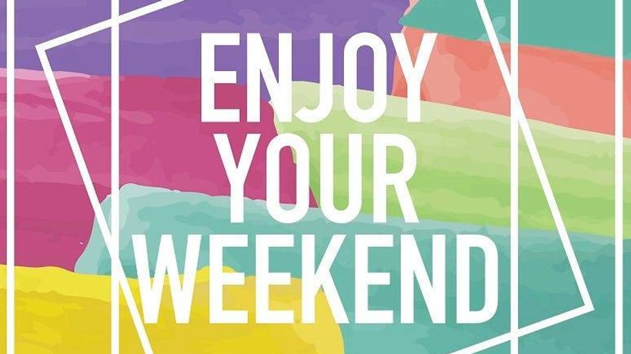 Enjoy Your Weekend Poster - stock vector