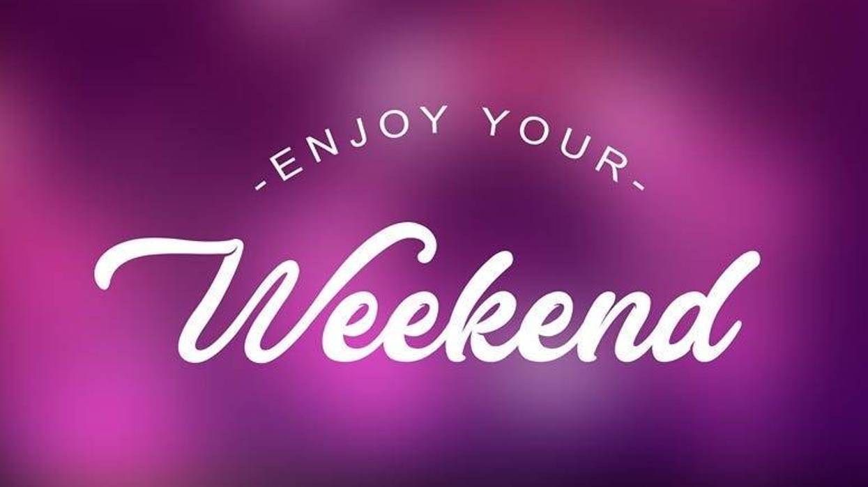 Enjoy Your Weekend Quote on elegant background