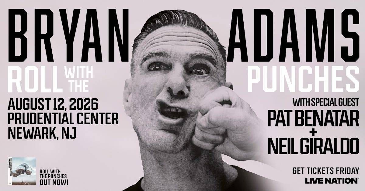 Enter below for your chance to win a pair of tickets to see Bryan Adams at Prudential Center 