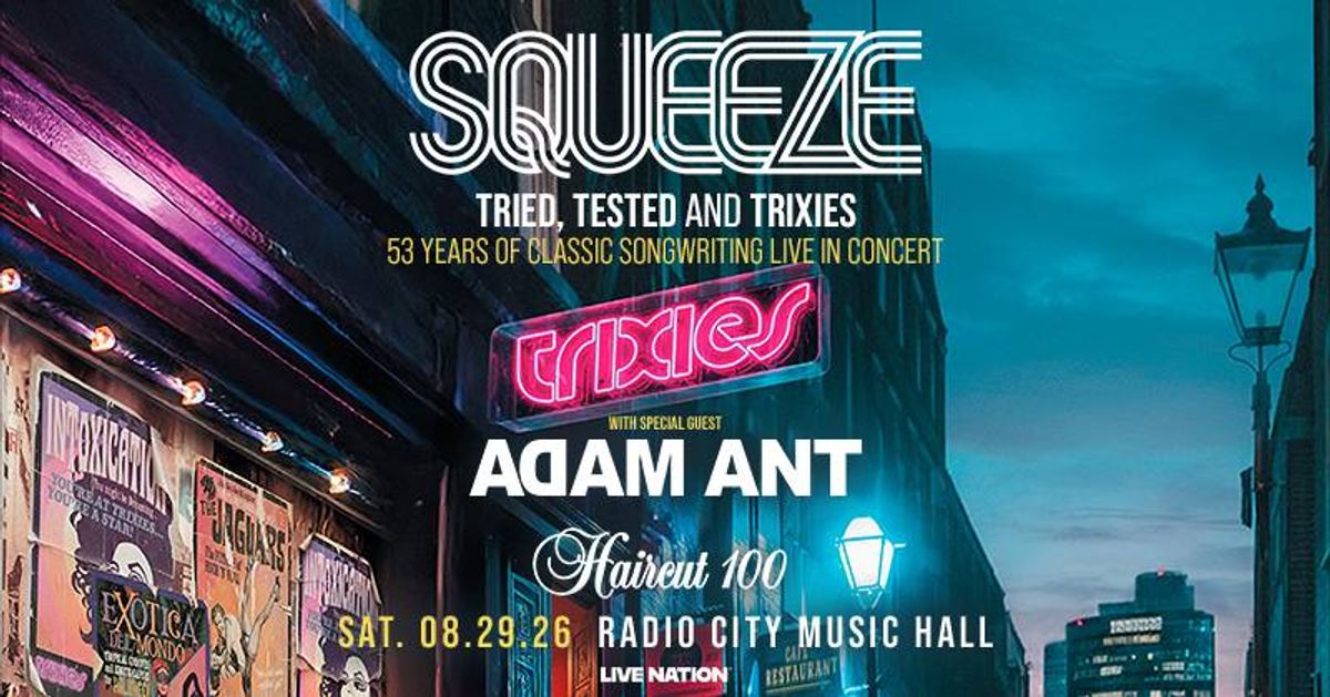 Enter for a Chance to Win Tickets to see Squeeze at Radio City Music Hall