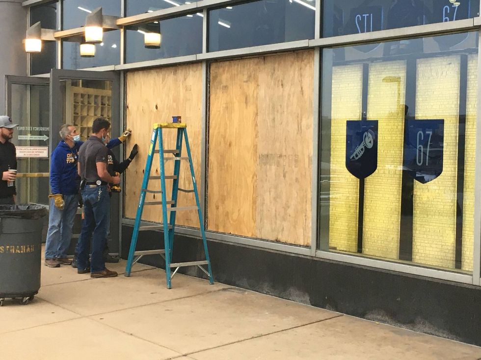 Enterprise Center vandalized
