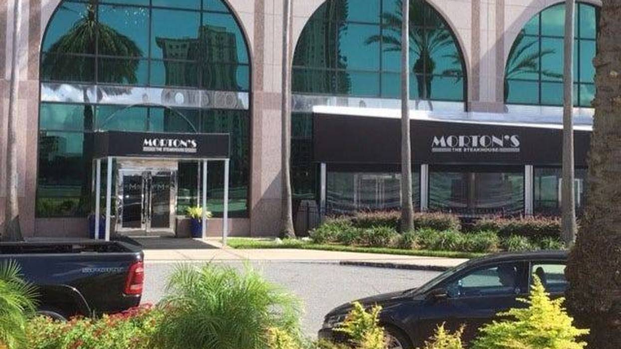 Entrance to a Morton’s The Steakhouse