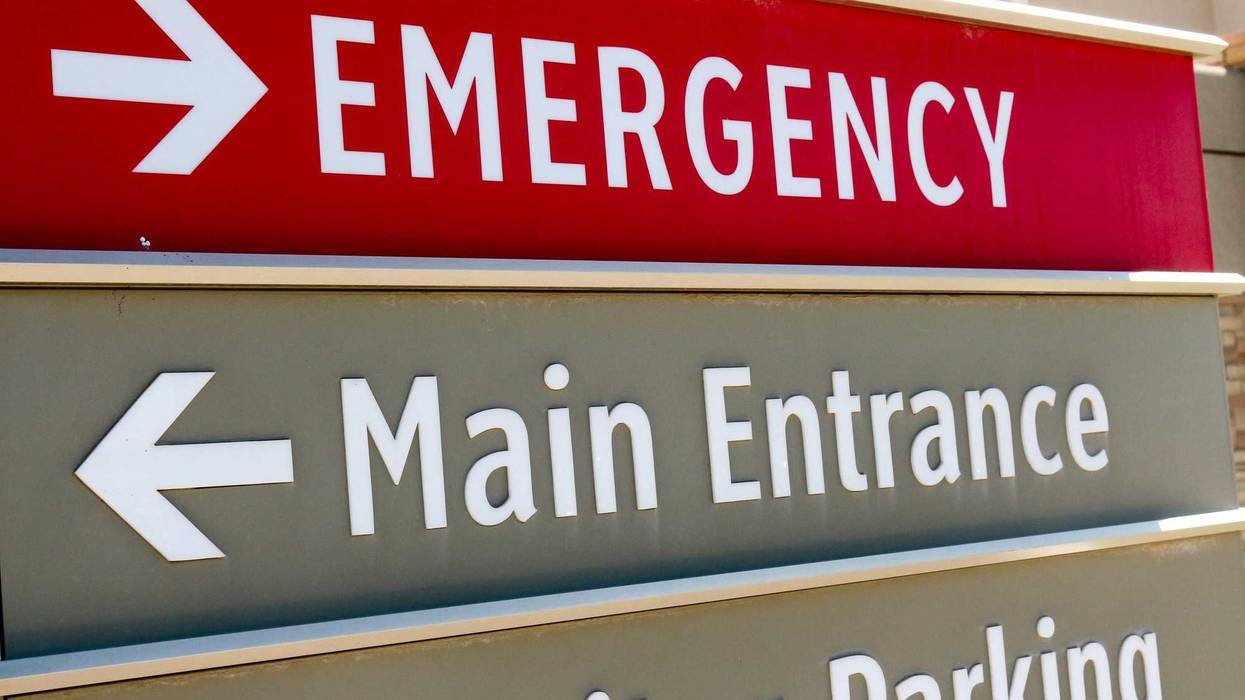 ER sign at hospital