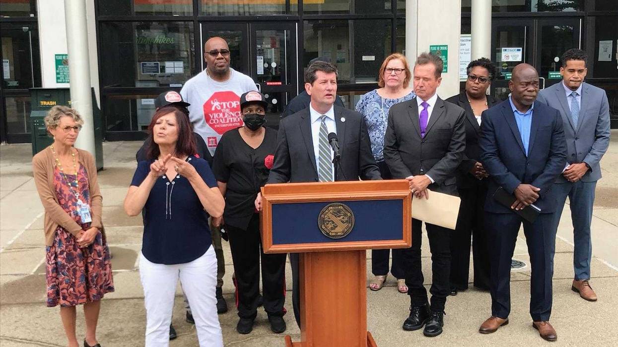 Erie County Mark Poloncarz announced the findings of the first report of the county's task force to stop gun violence. Poloncarz says the report comes one year after the task force was formed.