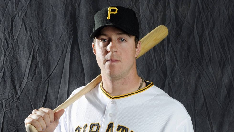Erik Kratz of the Pittsburgh Pirates poses during photo day at the Pirates spring training complex on February 22, 2009 in Bradenton, Florida.