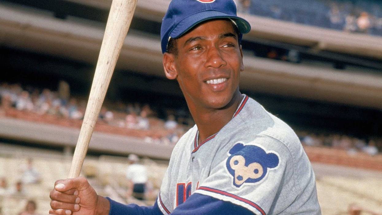 Ernie Banks vintage portrait