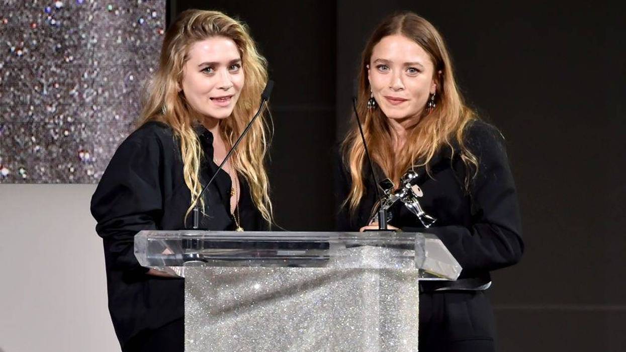 esigners Ashley Olsen and Mary-Kate Olsen accept the 2018 CFDA Accessories Designer of The Year award during the 2018 CFDA Fashion Awards at Brooklyn Museum.