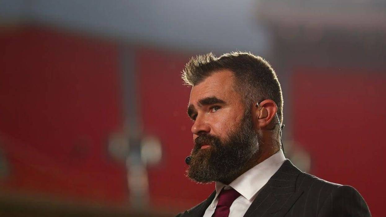 ESPN analyst Jason Kelce on Monday addressed an altercation over the weekend prior to the game between the Kansas City Chiefs and the Tampa Bay Buccaneers.
