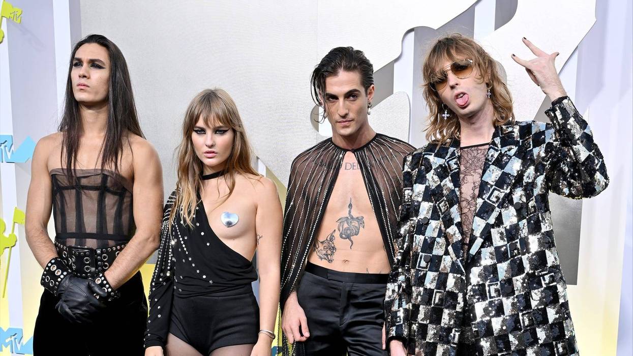 Ethan Torchio, Victoria De Angelis, Damiano David, and Thomas Raggi of Måneskin