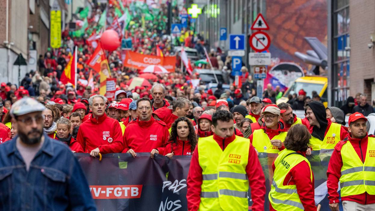 EUR-GEN BÉLGICA-PROTESTAS