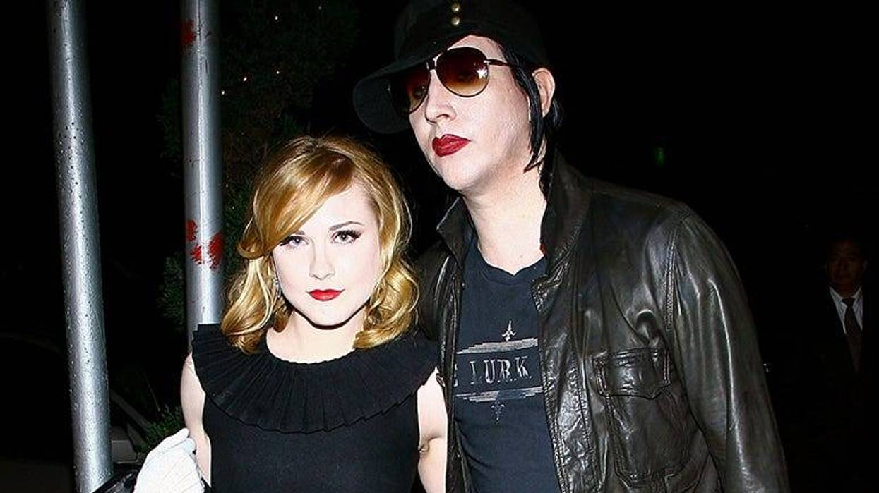 Evan Rachel Wood and Marilyn Manson
