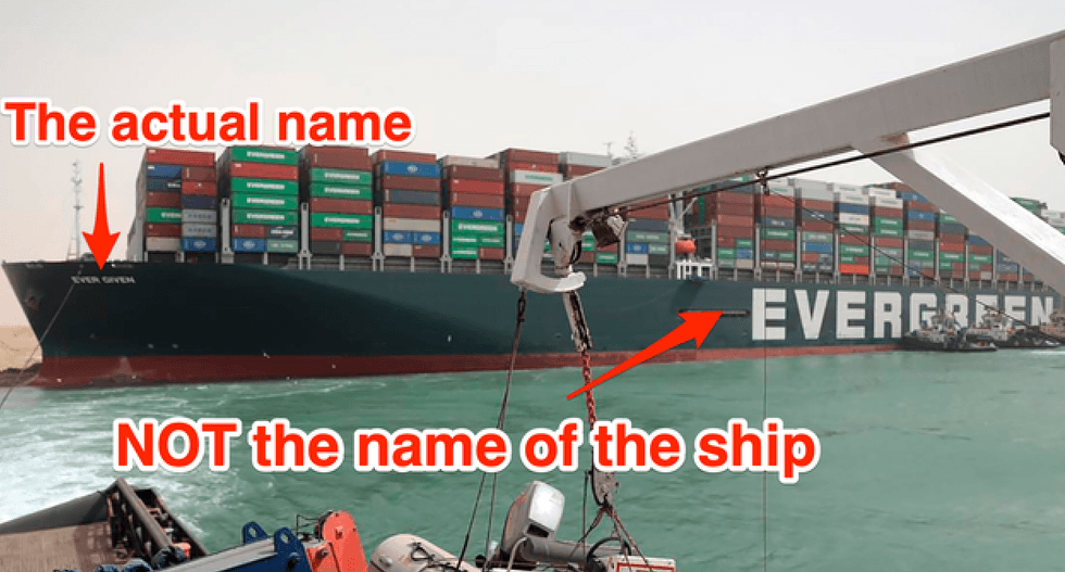 Ever Given vs Evergreeen