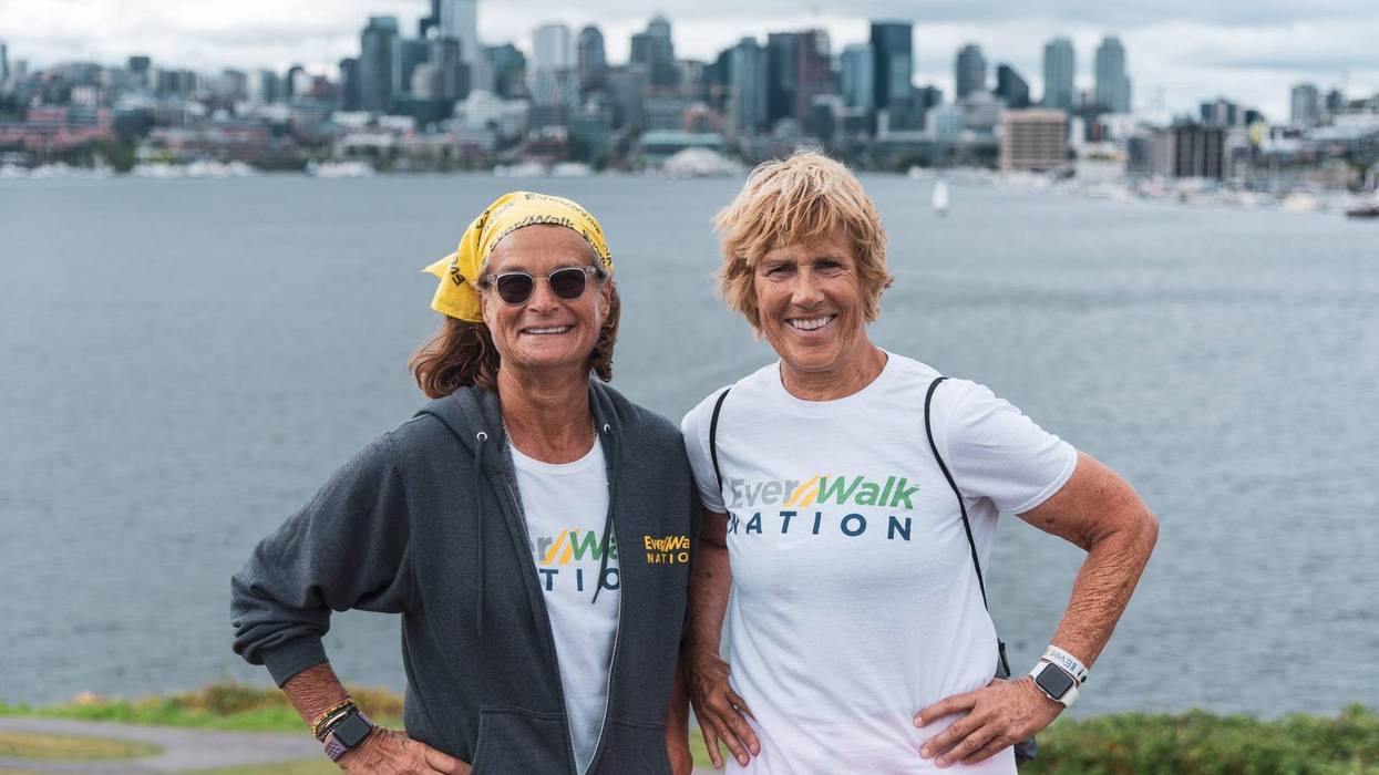 EverWalk founders Diana Nyad (right) and Bonnie Stoll