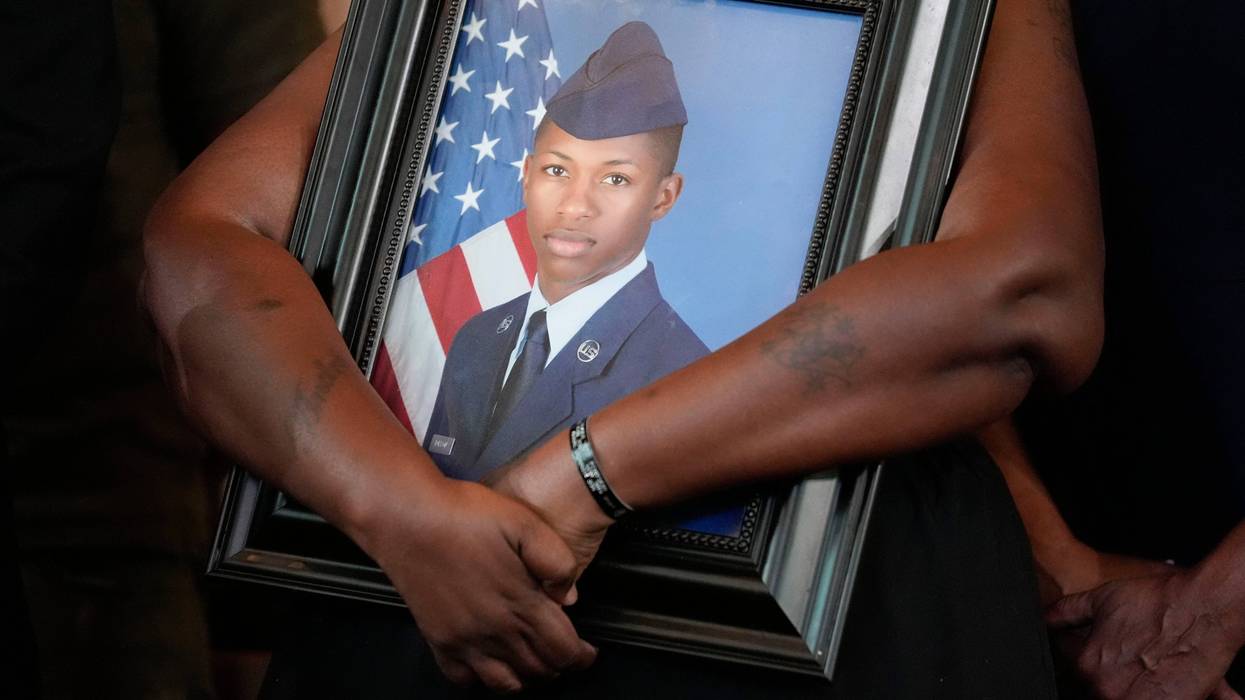 Ex-sheriff's deputy charged with manslaughter in shooting of Air Force airman