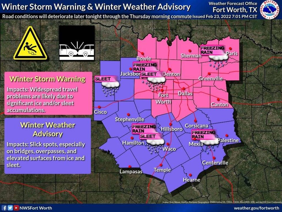 Expanded winter weather advisory