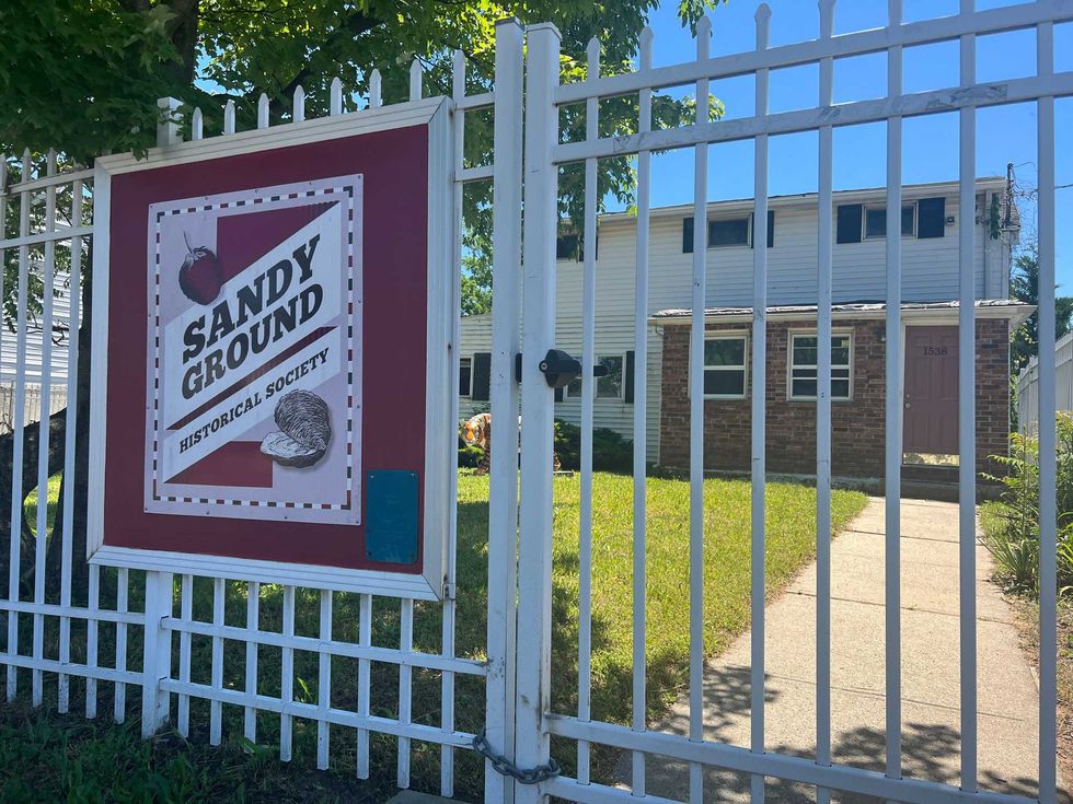 Exterior of the Sandy Ground Historical Society exhibit