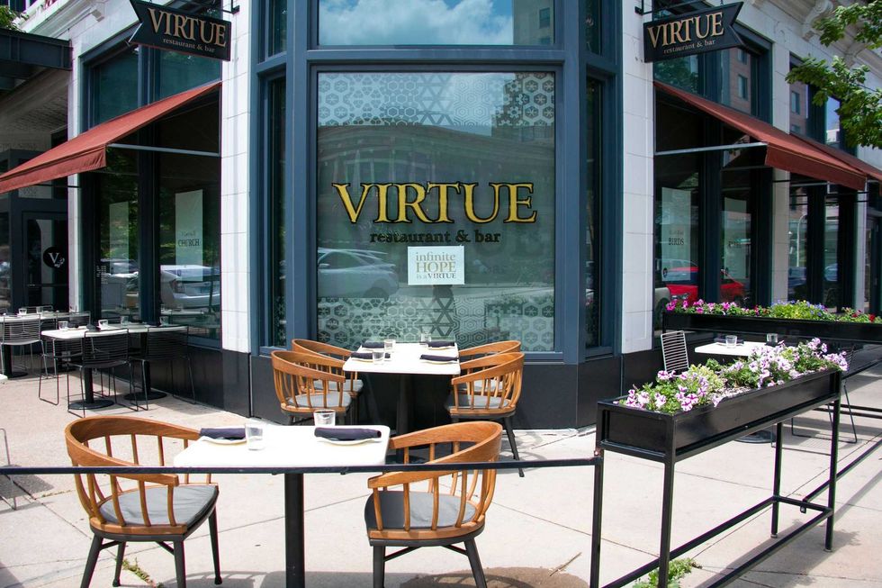exterior of Virtue Restaurant
