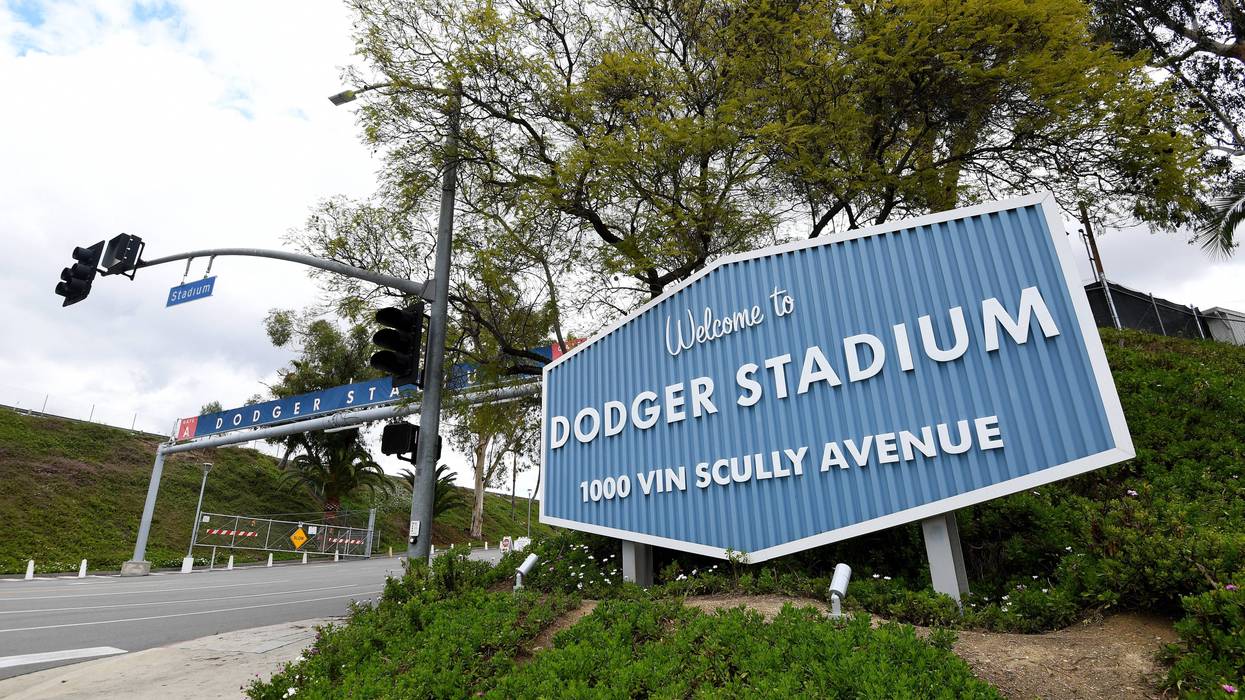 Exterior pictures on the eve of Major League Baseball's opening day which has been postponed due to COVID-19 at Dodger Stadium on March 25, 2020 in Los Angeles, California, United States.
