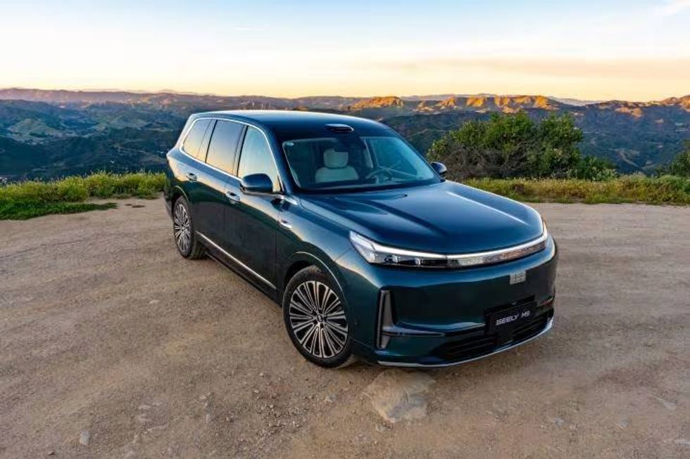 Exterior shot of Geely vehicle