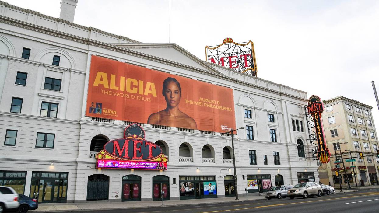Exterior signage at The Met Philadelphia.