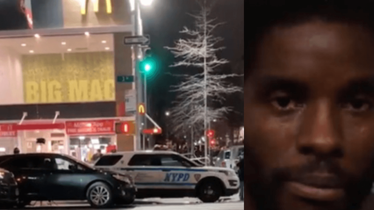 Ezekiel Dunn-Jennings (right) has been charged with attempted murder for the stabbing that left an East Harlem McDonald's employee hospitalized in critical condition, police said Tuesday.