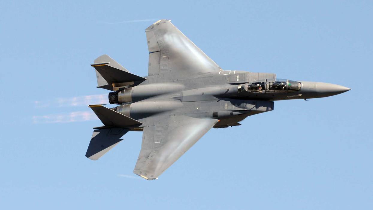 F-15 military jet fighter
