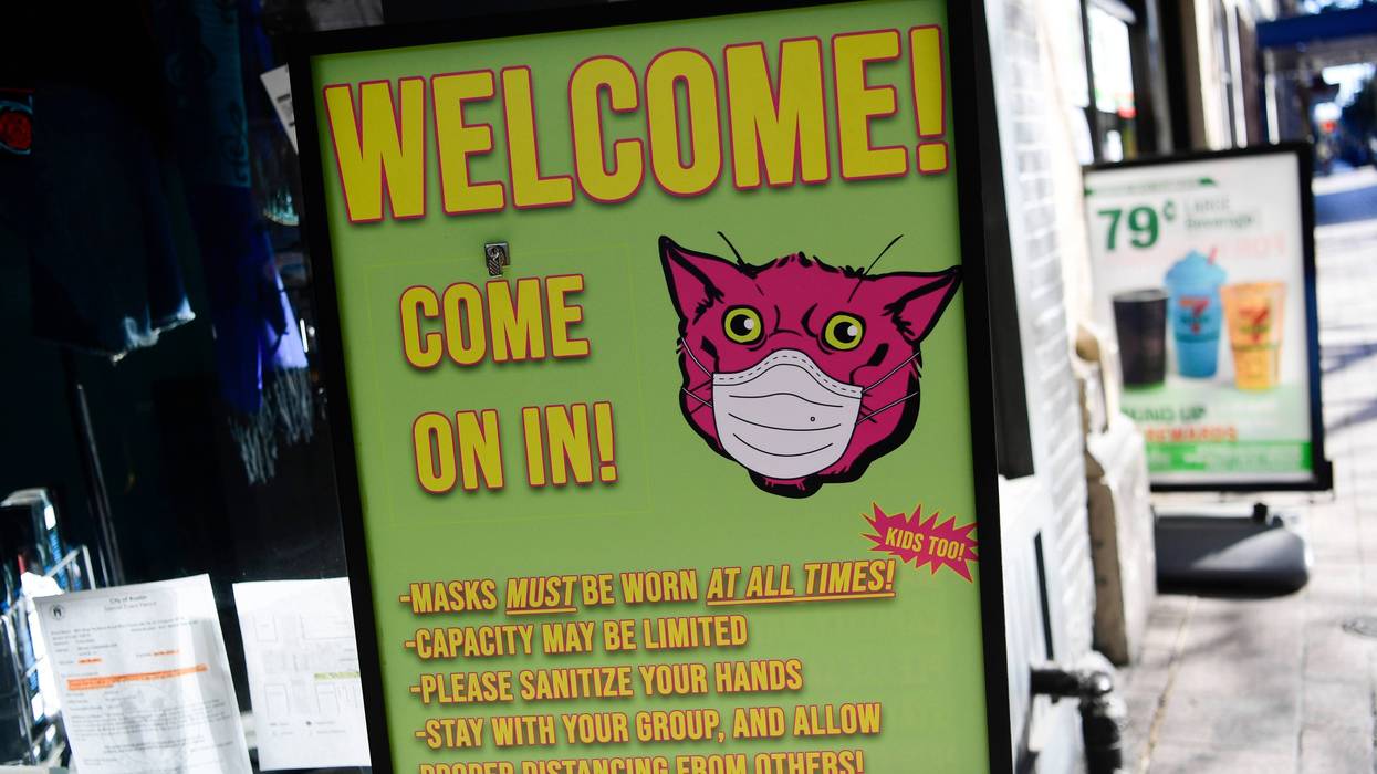 Face mask sign