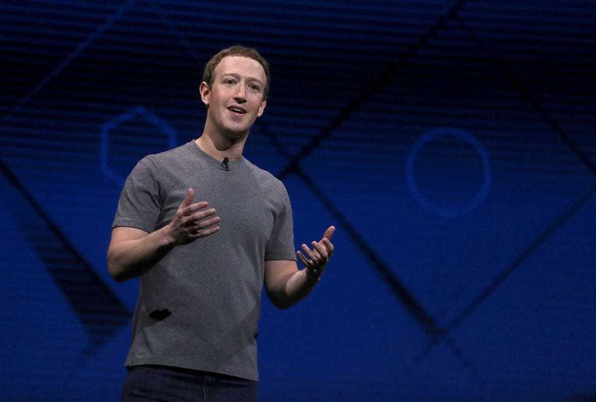 Facebook CEO Mark Zuckerberg delivers the keynote address at Facebook's F8 Developer Conference on April 18, 2017 at McEnery Convention Center in San Jose, California.