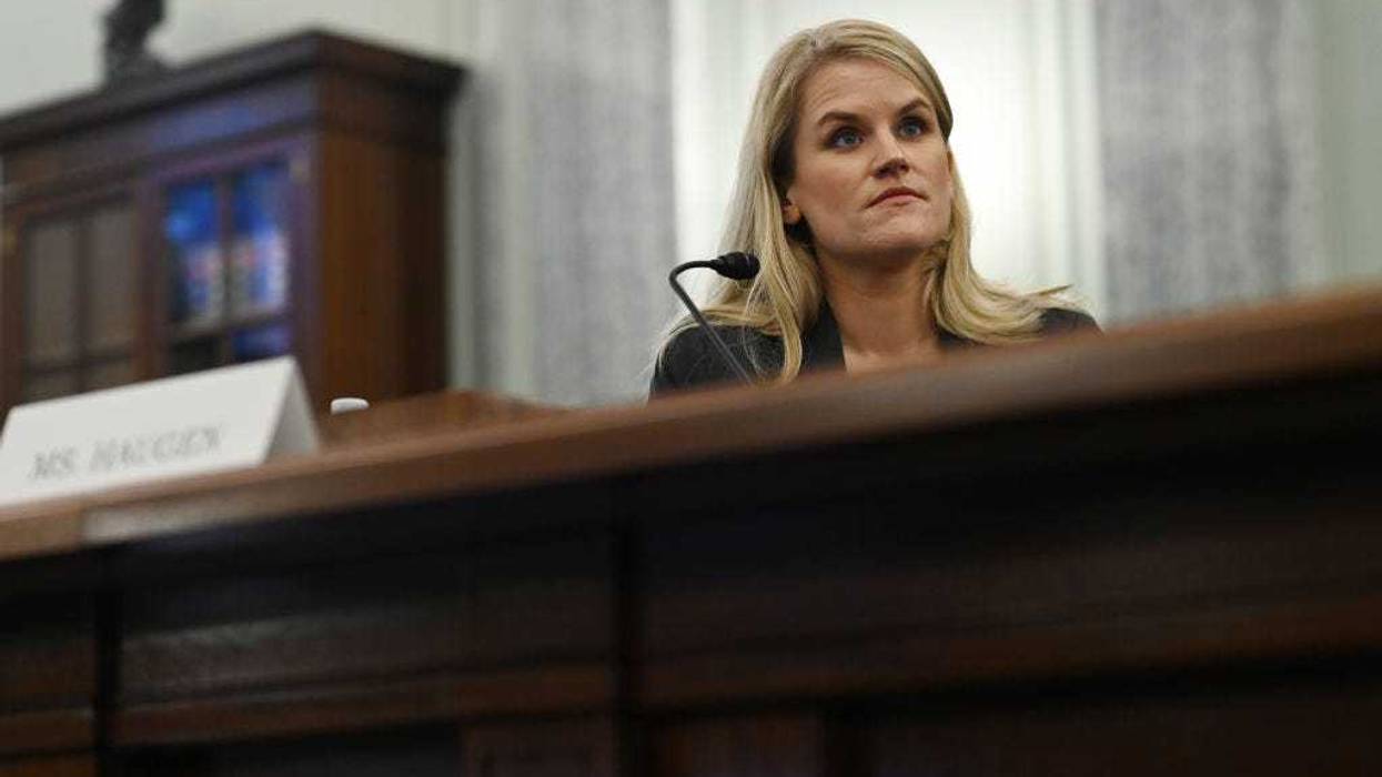 Facebook whistleblower, Frances Haugen appears before the Senate Commerce, Science, and Transportation Subcommittee during a hearing entitled 'Protecting Kids Online: Testimony from a Facebook Whistleblower' at the Russell Senate Office Building on October 05, 2021 in Washington, DC.