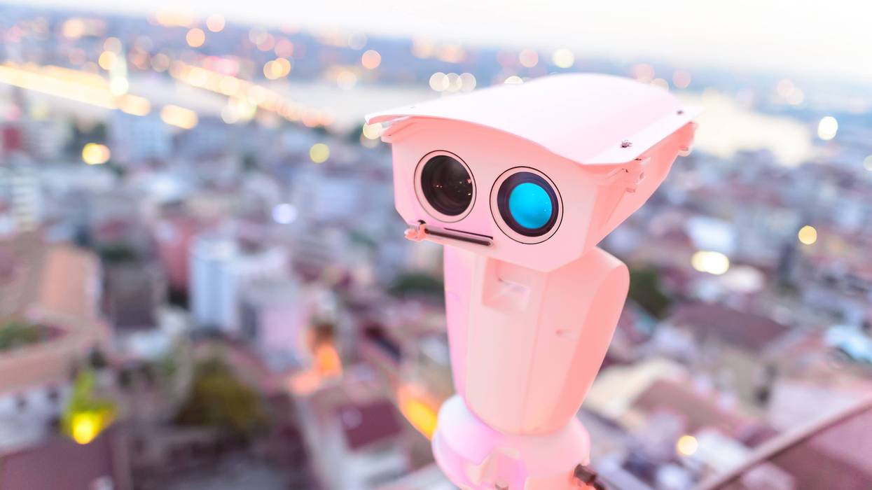 Facial recognition technology.