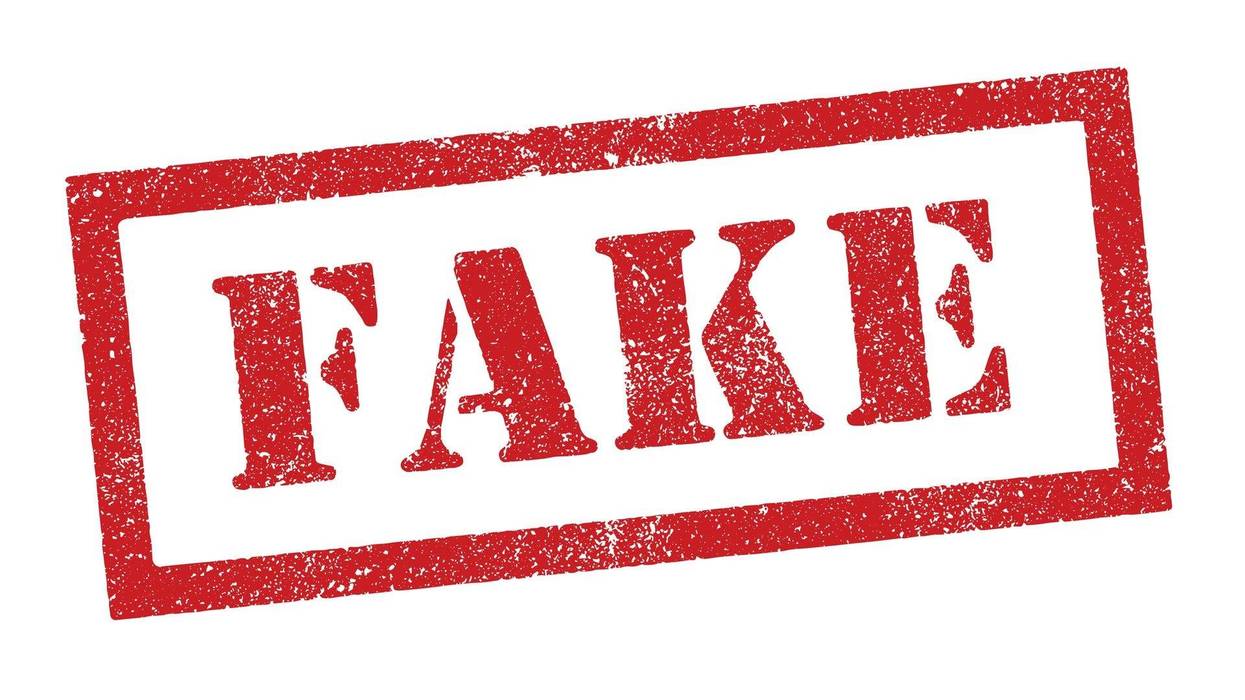 Fake ink stamp - stock illustration