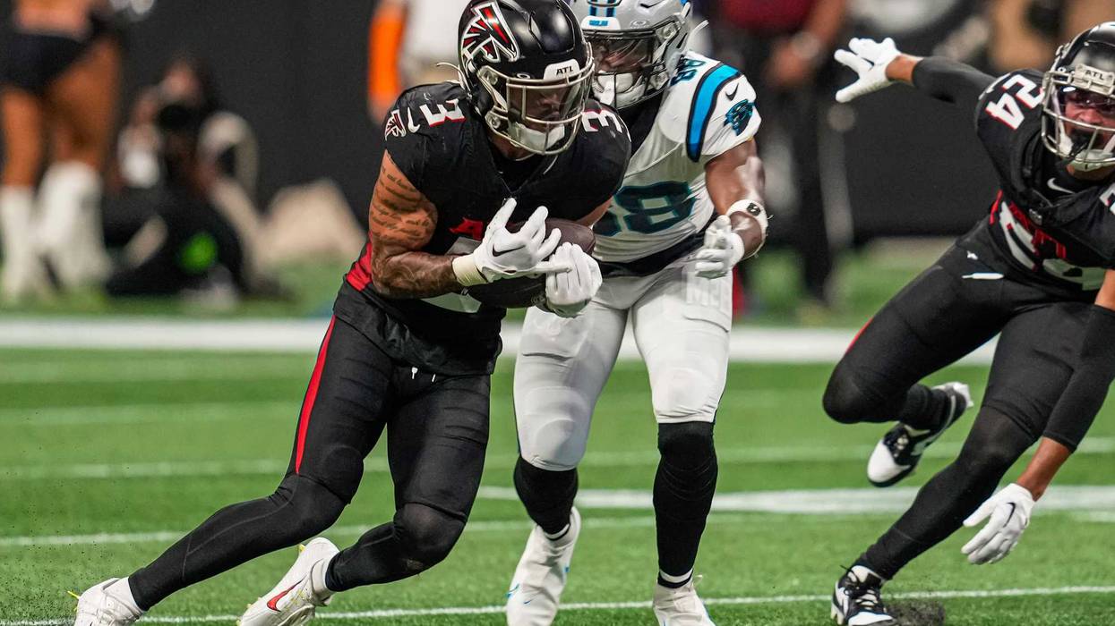Falcons Safety Jessie Bates intercepts Panthers QB Bryce Young