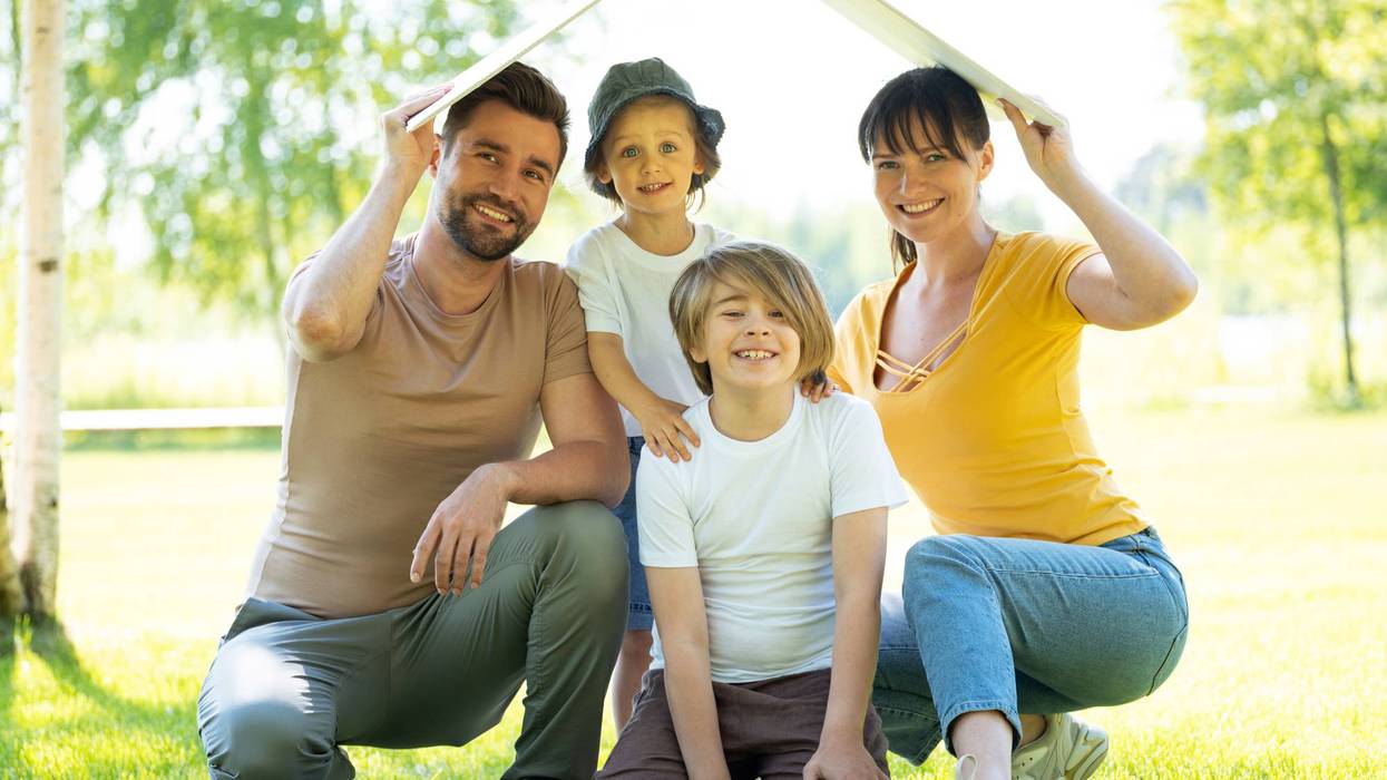 Family with roof over their heads