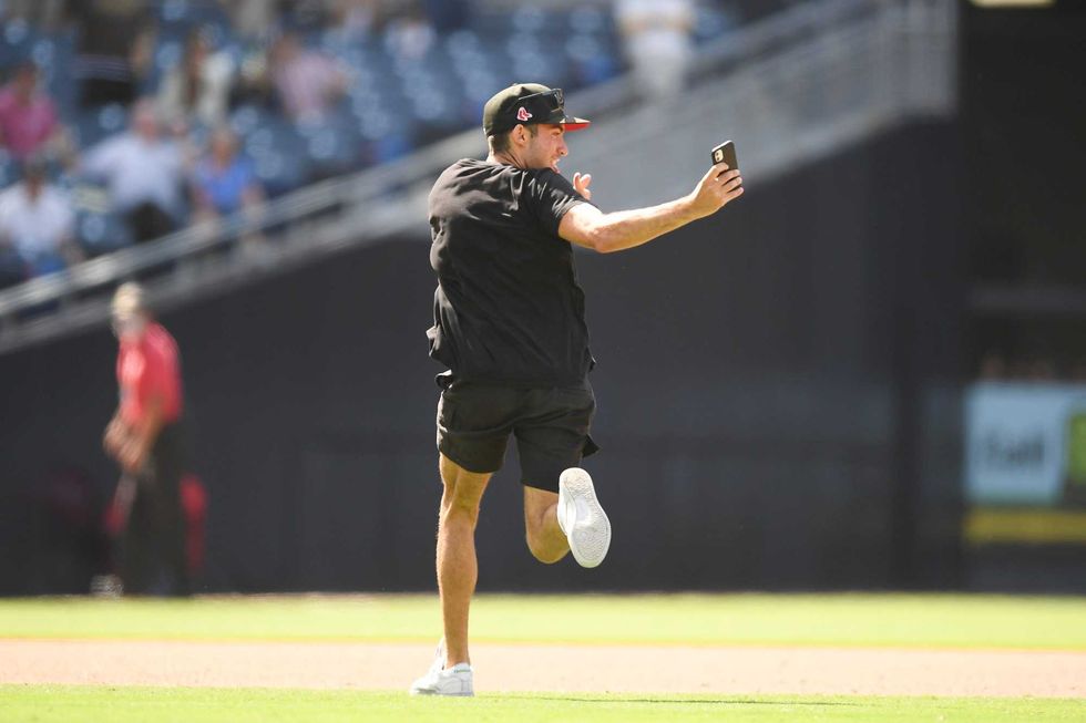 Fan on field