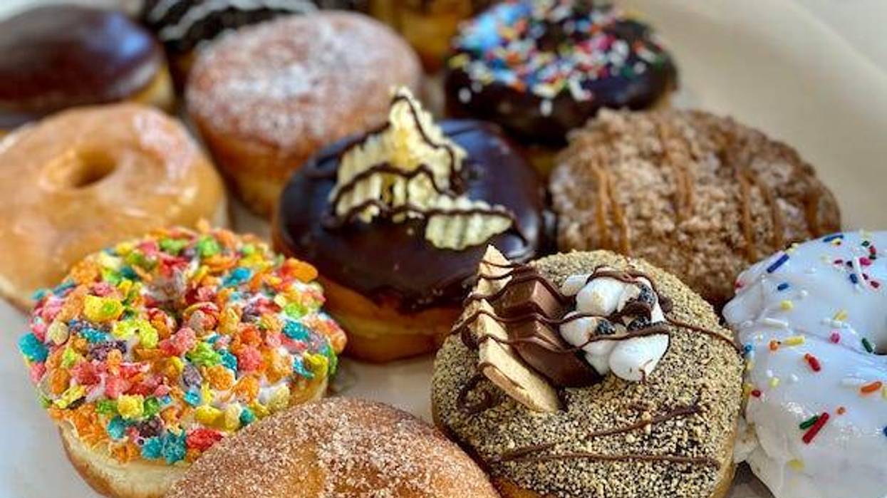 Fancy doughnuts with a wide variety of toppings