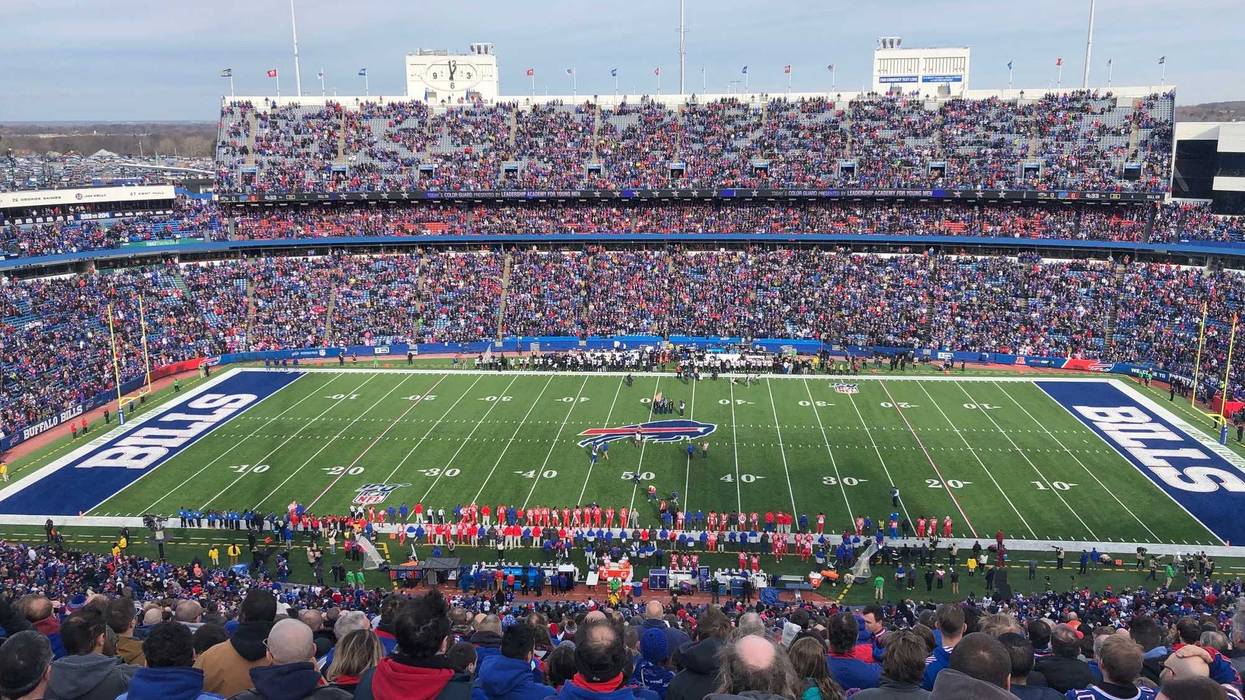 Fans at Buffalo Bills game in 2019
