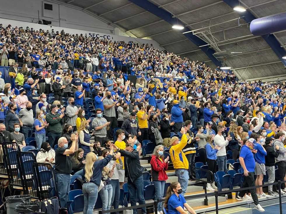 Fans at Fitzgerald Field House
