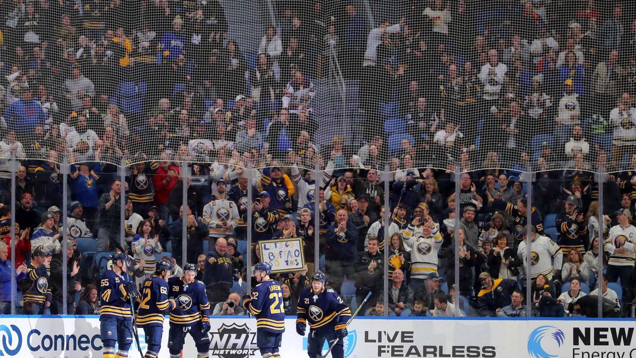 Fans inside Key Bank Center