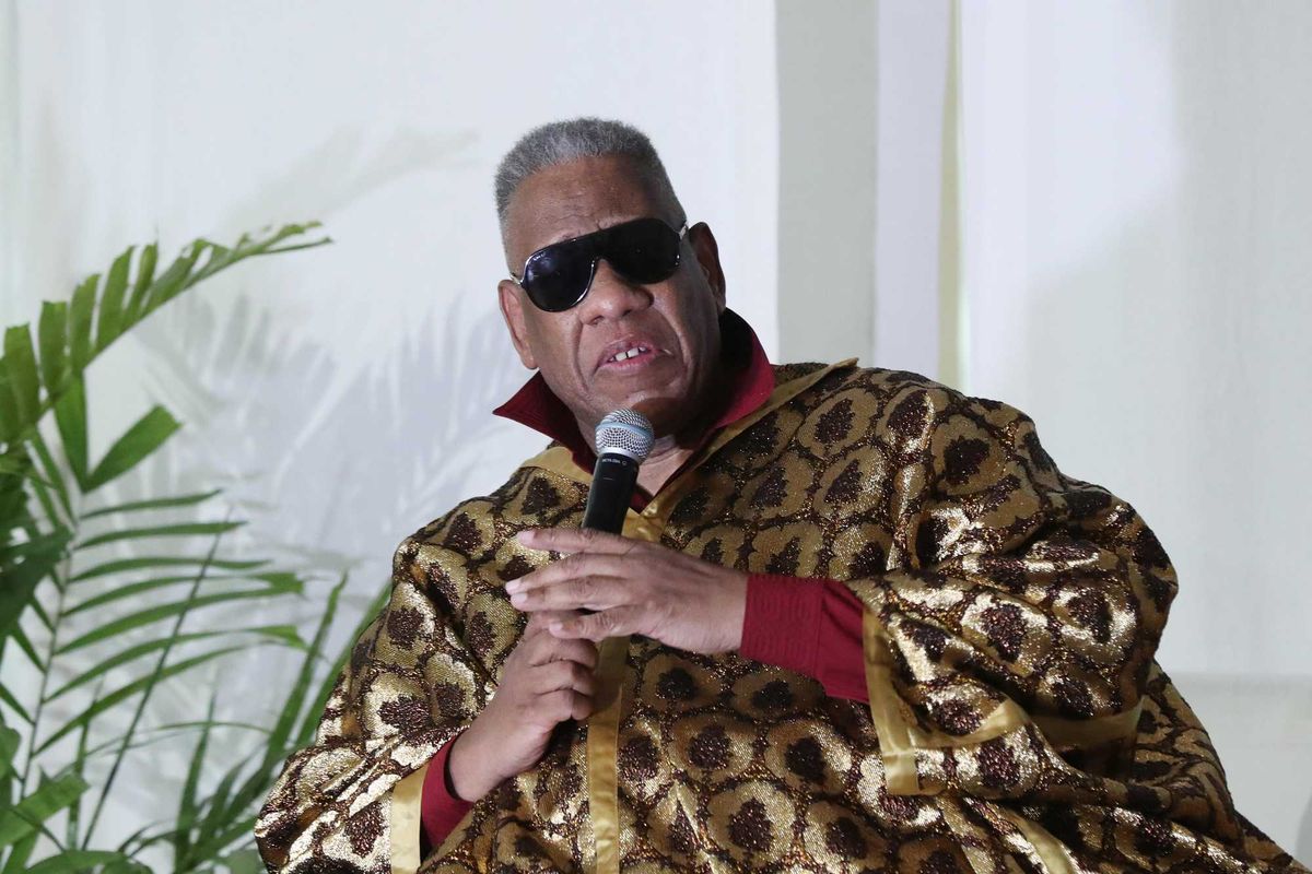 Fashion journalist André Leon Talley attends Arise Fashion Week on April 20, 2019 in Lagos, Nigeria.