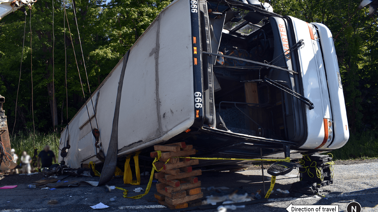 Fatal bus crash near Pembroke