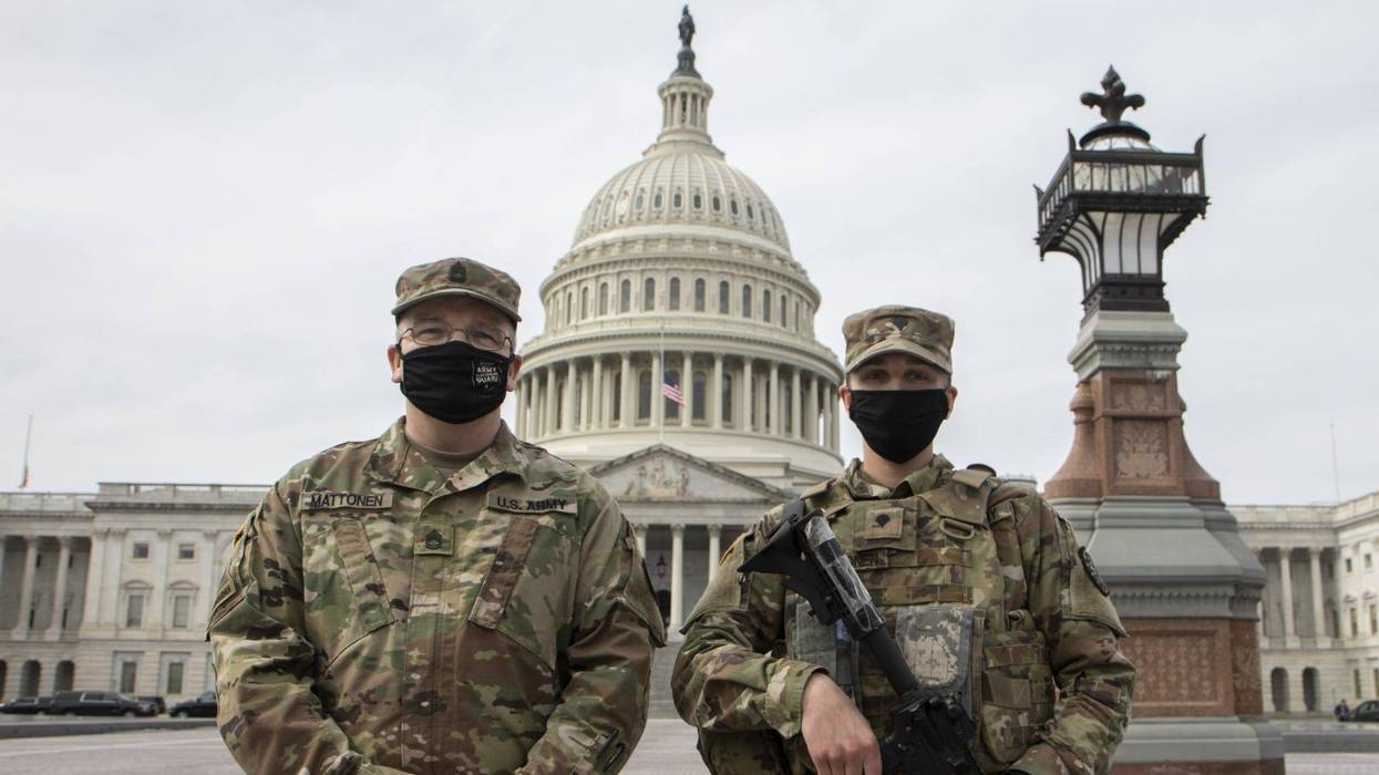 Father, daughter serve together in National Guard at US Capitol