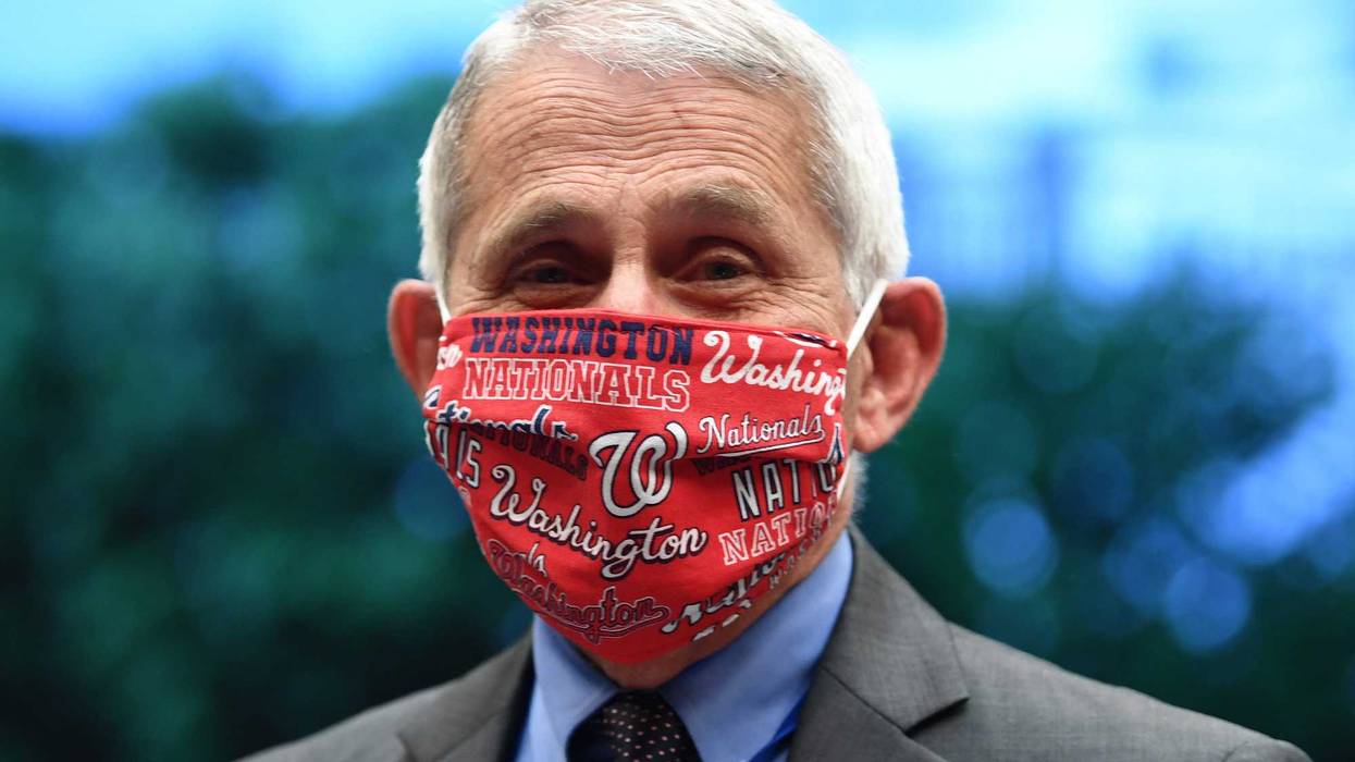 Fauci in Nationals mask