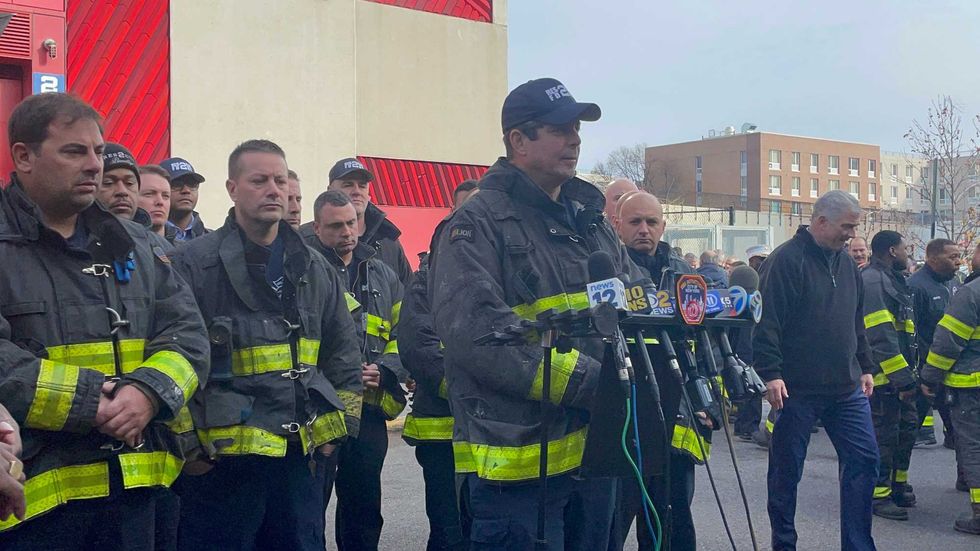 FDNY bunting ceremony honoring firefighter William "Billy" Moon II